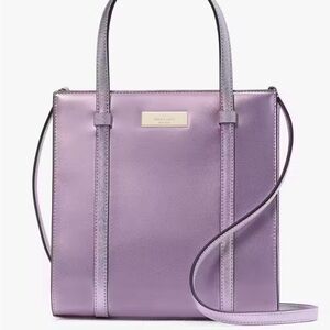 Kate Spade Kenzi Quartz Patent Mini Tote Bag With Crossbody Strap Nwt $329